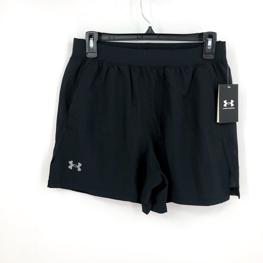 UNDER ARMOUR Men's UA Launch Athletic Shorts Medium Black 5'' Inseam NWT