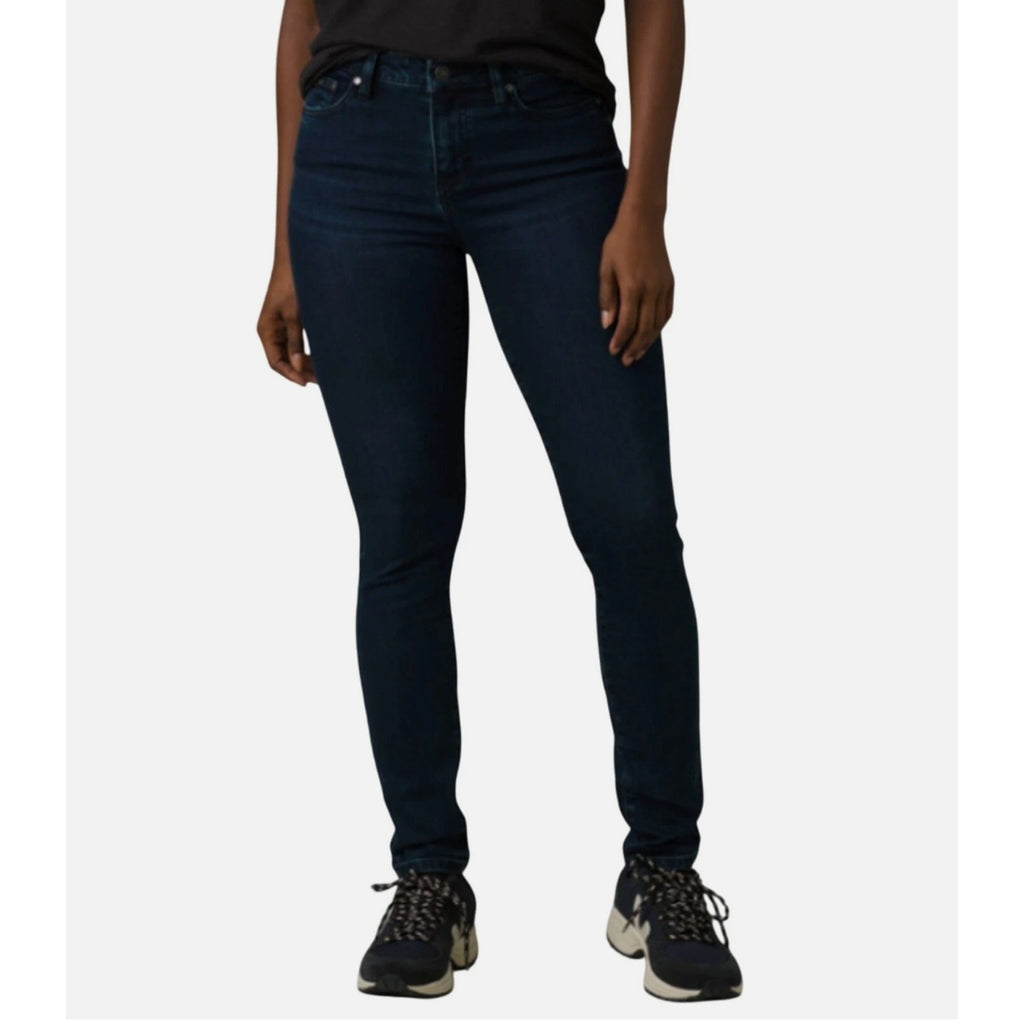 Prana Womens Sienna Skinny Jeans 28x31 US 6 Deep Blue Stretch Denim Mid Rise NWT