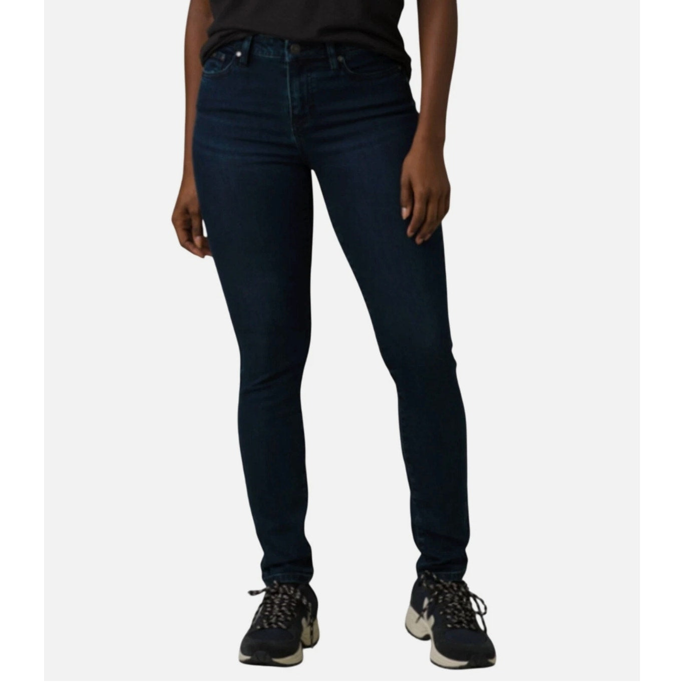 Prana Womens Sienna Skinny Jeans 28x31 US 6 Deep Blue Stretch Denim Mid Rise NWT
