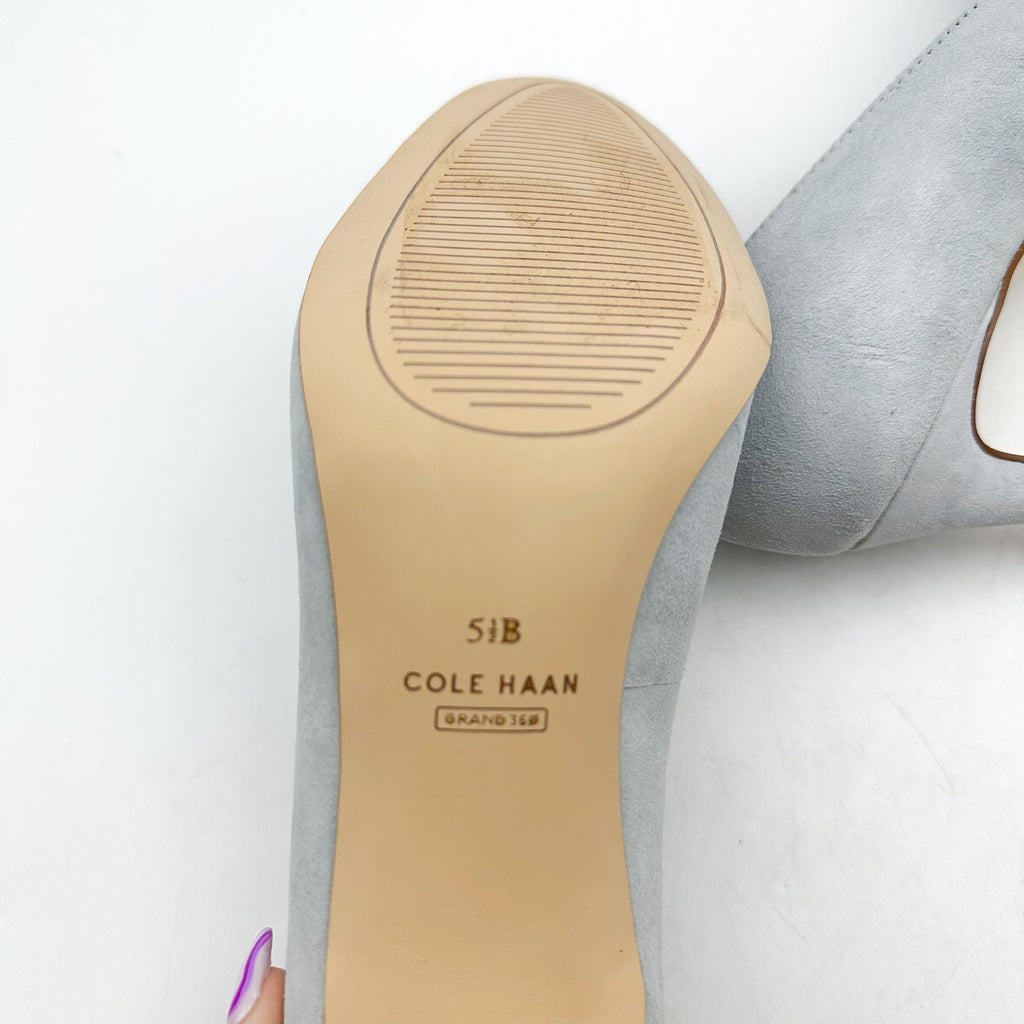 Cole Haan Womens Gabbie Pumps Size 5.5 Light Grey Blue NWOB