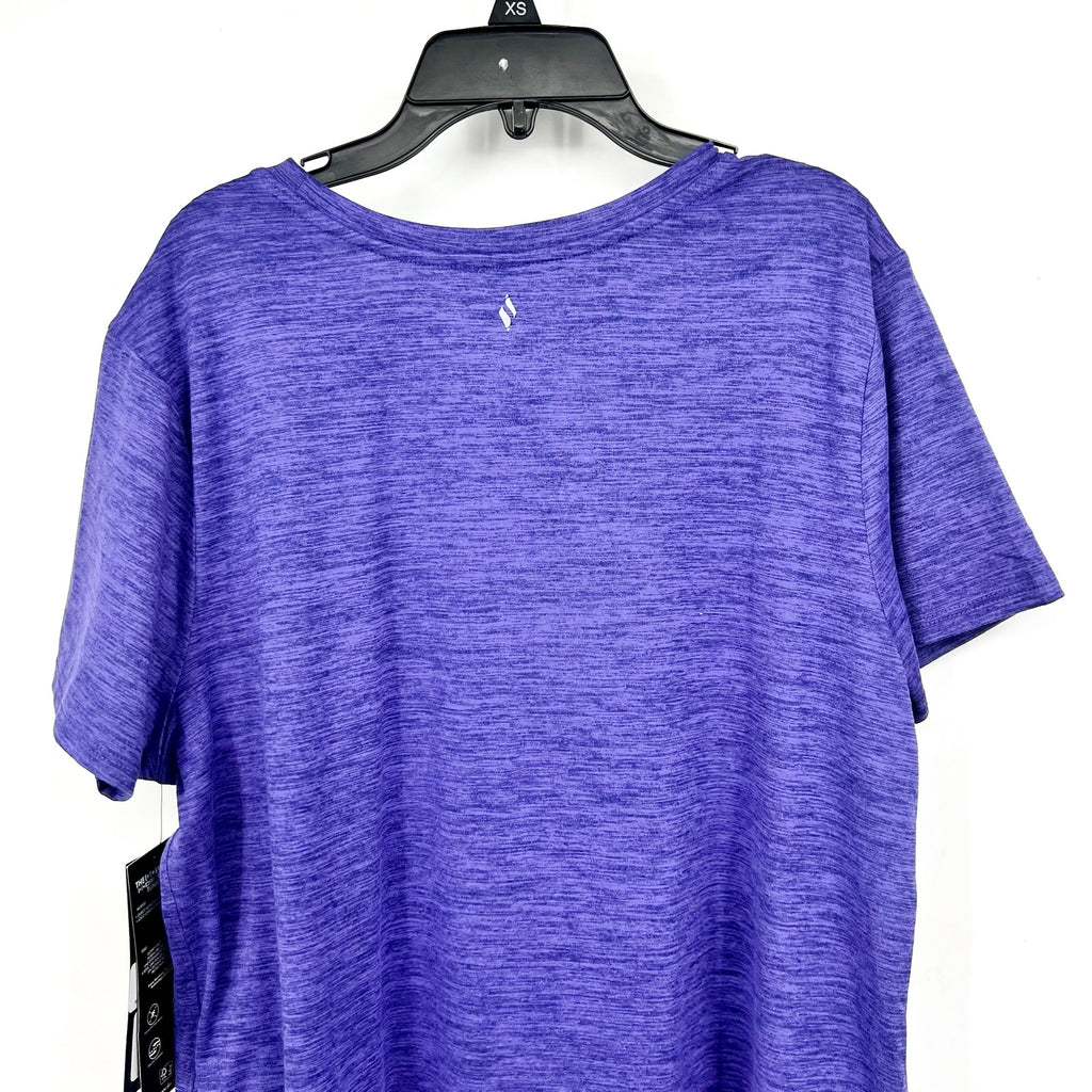 SKECHERS Women's GO DRI Swift Tunic Tee Large Dark Purple Short Sleeve NWT