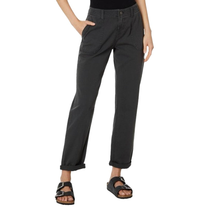 PRANA Women's Sancho Boyfriend Pants Size 0 Reg Charcoal Gray Relaxed Fit NWT
