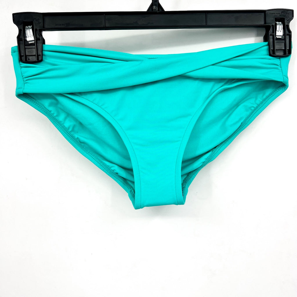 SEAFOLLY Women's Twist Band Hipster Bikini Bottom Size 8 Aquatic Blue NWT