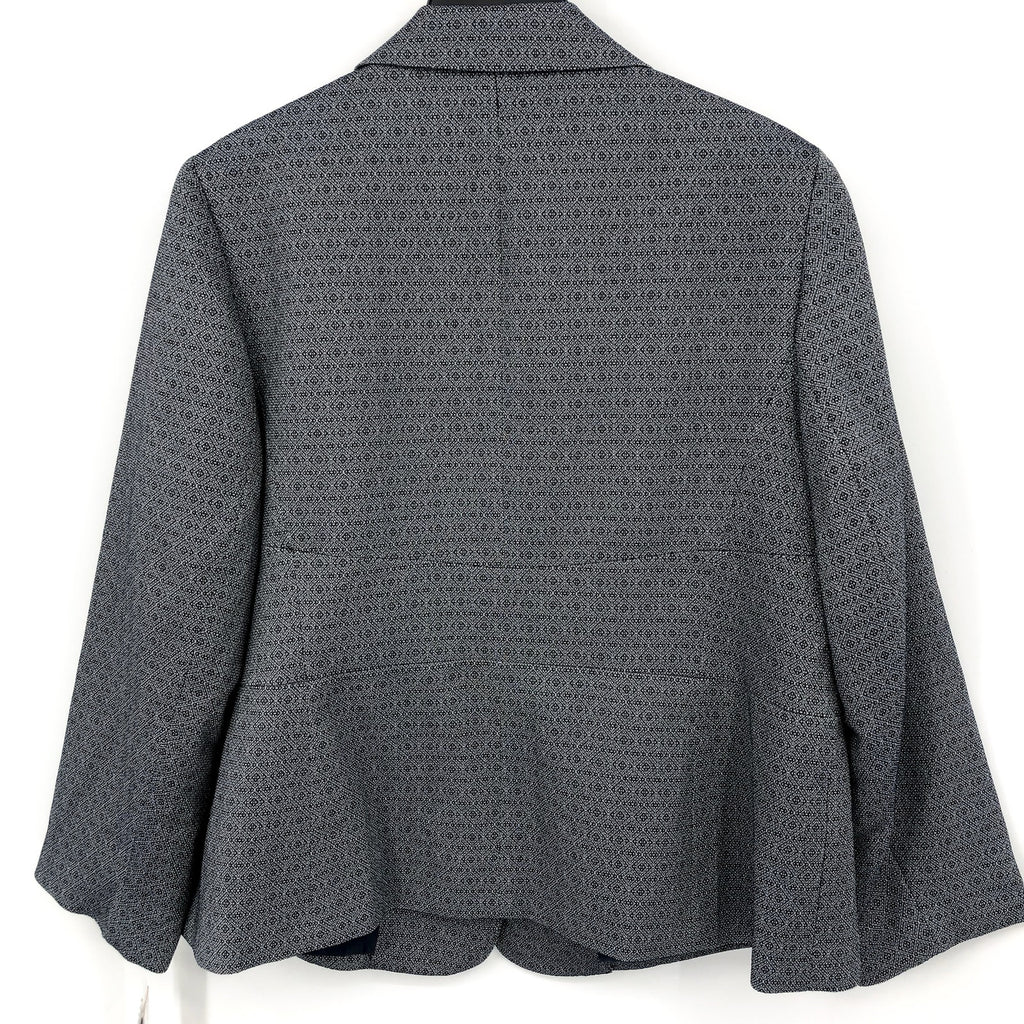LE SUIT Women's Two Button Blazer 16W Midnight Navy Blue Gray Jacket NWT