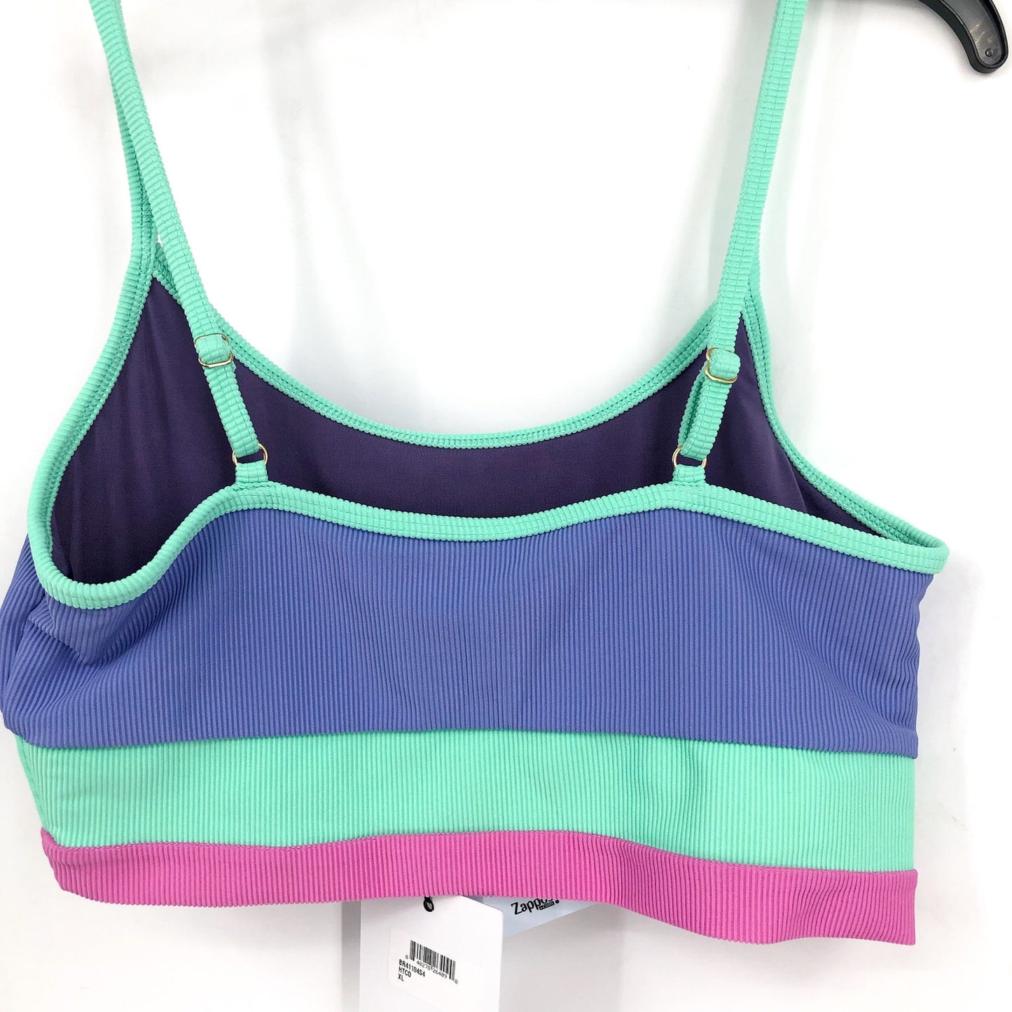 BEACH RIOT Women's Eva Top Size Small Blue High Tide Colorblock Scoop Neck NWT