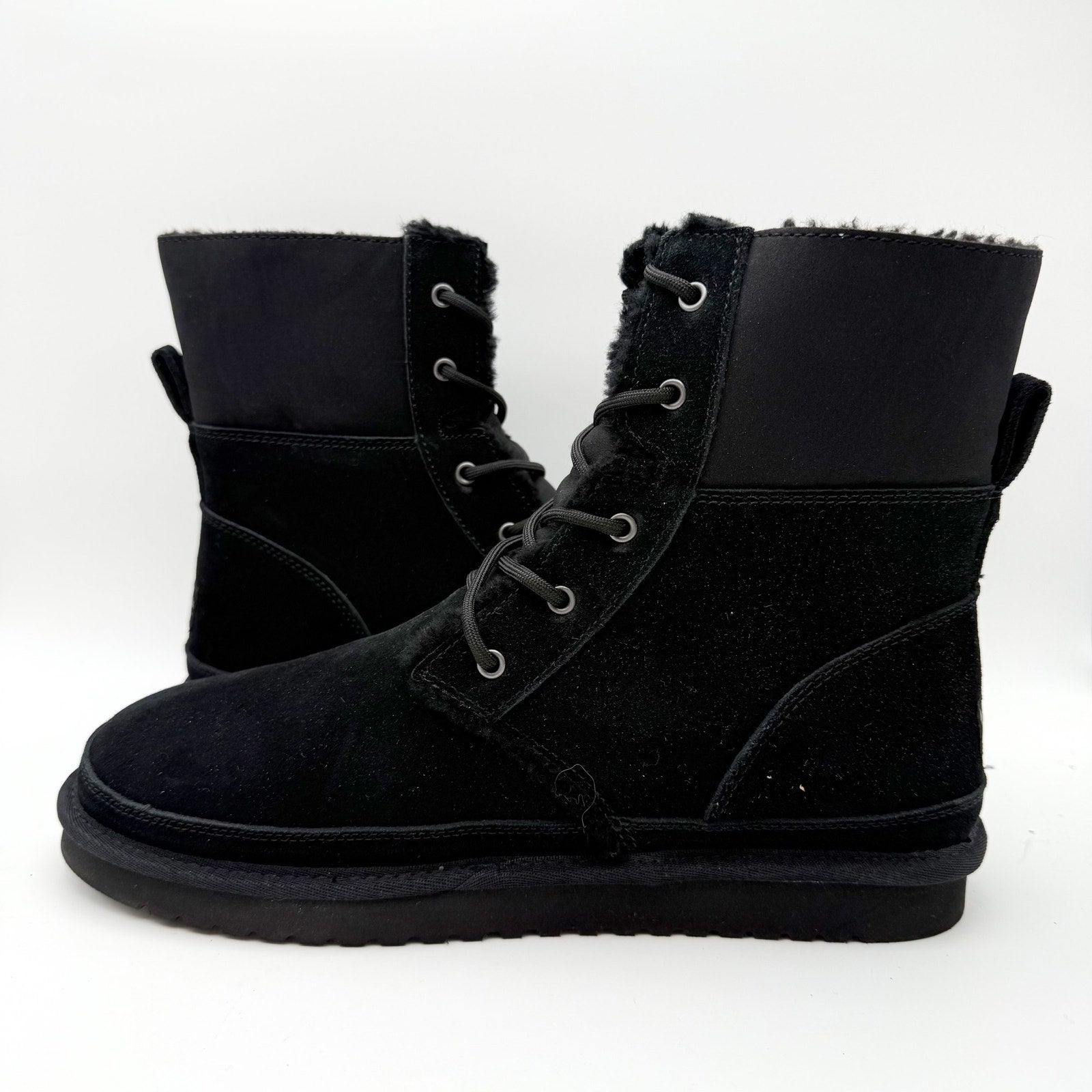 Koolaburra by UGG Womens Advay Tall Boot US 12 EU 43 Black Suede NWOB