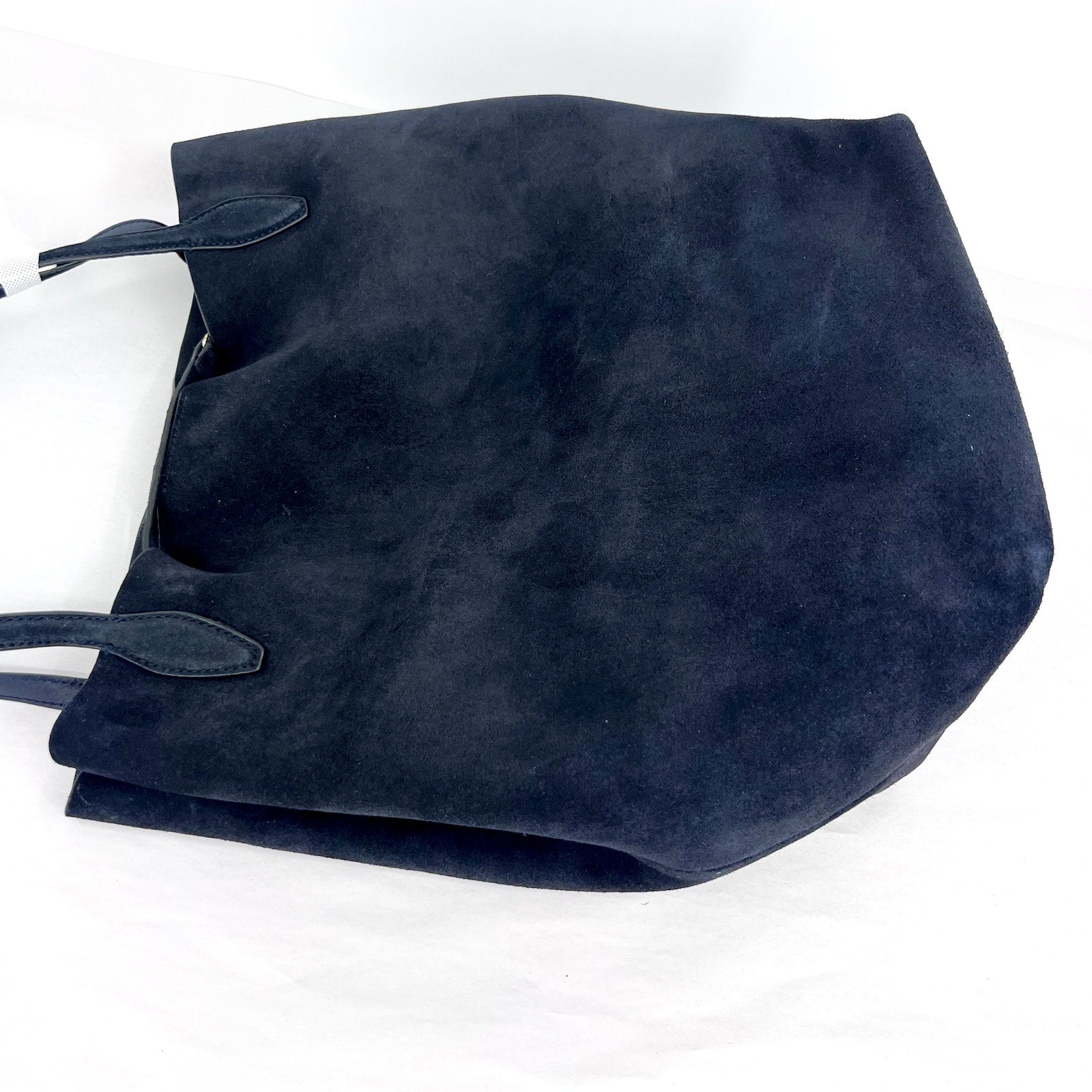 MADEWELL Women's The Oversized Shopper Tote Large Jet Blue Suede NWT