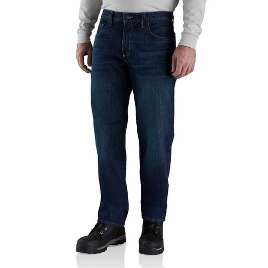 CARHARTT Men FR Rugged Flex Jean 36x30 Dark Blue Relaxed Fit 5-Pocket NWOT