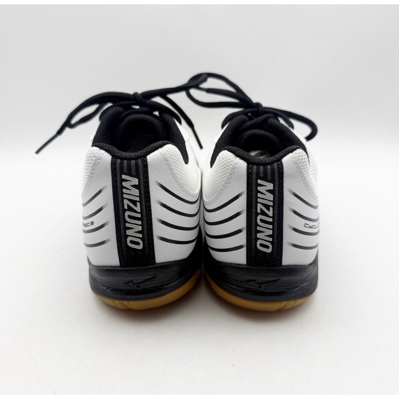 MIZUNO Womens Cyclone Speed 3 Volleyball Shoe Size 9 White Black Lace Up NWOB
