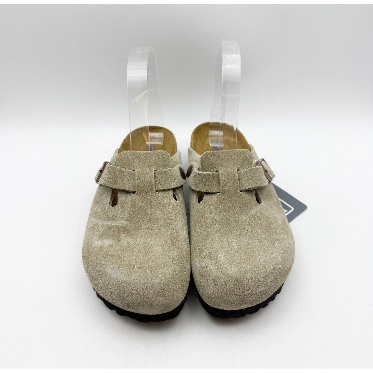 Birkenstock Women's Boston Soft Footbed Clogs EU 35 Taupe Suede NWT