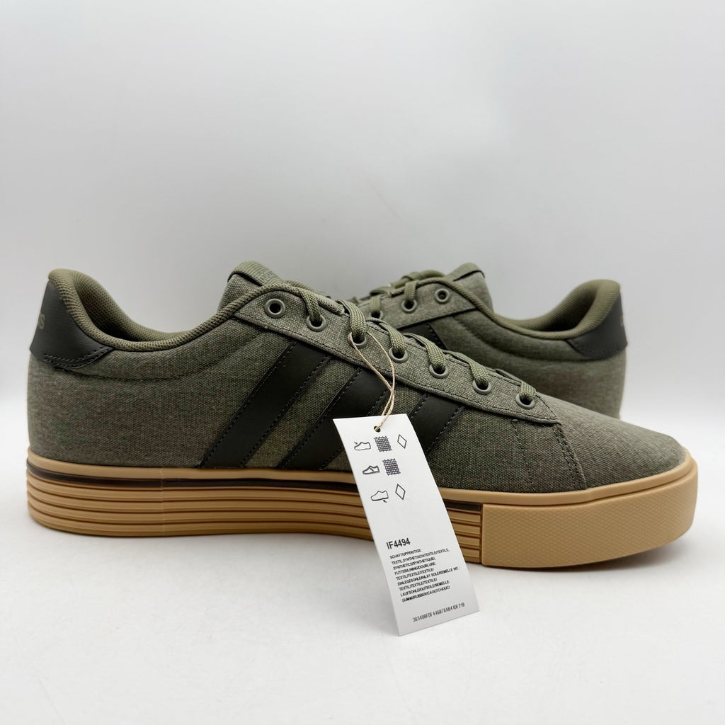 Adidas Mens Daily 4.0 Casual Sneakers US 13 Olive Green Gum NIB