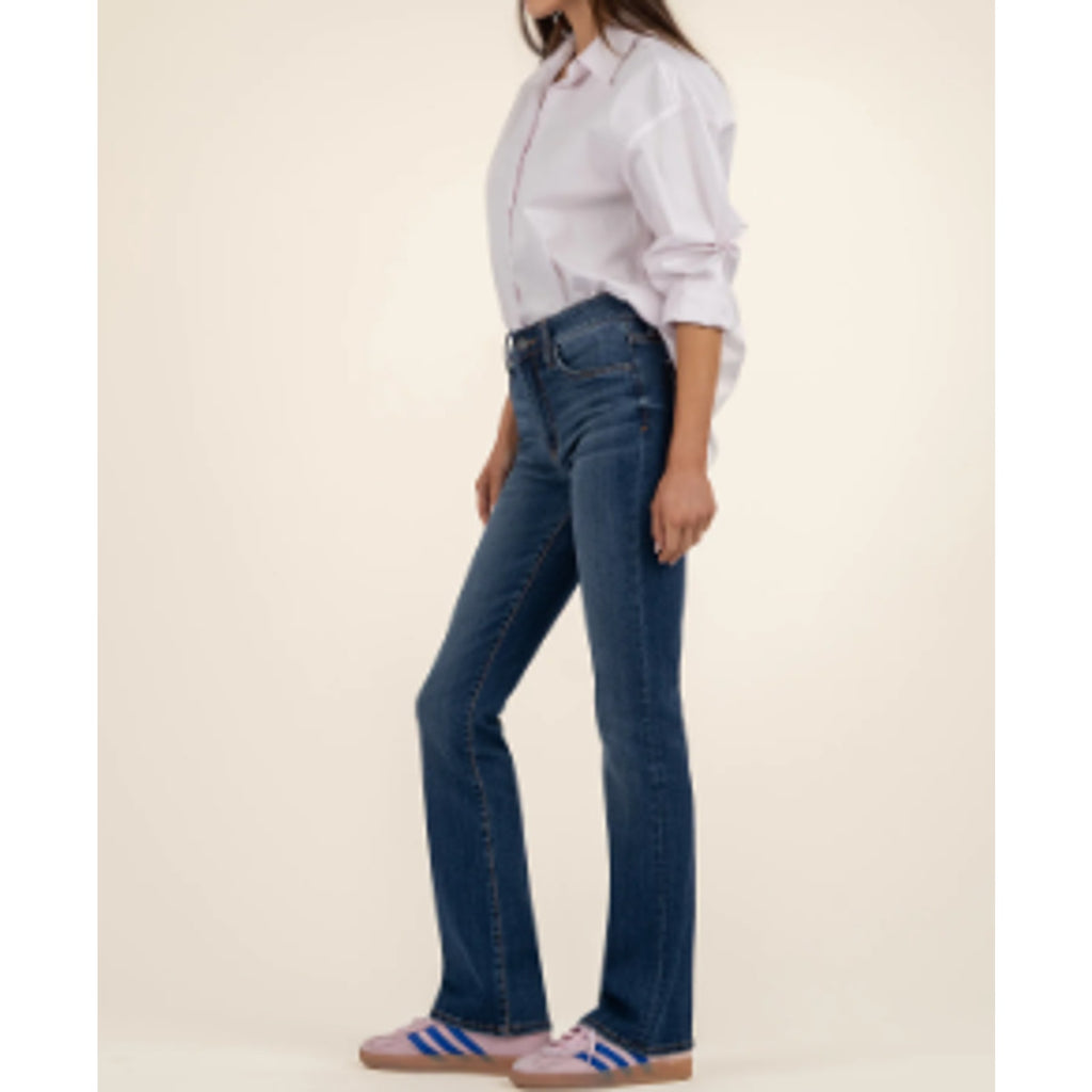 KUT FROM THE KLOTH Womens Natalie High Rise Bootcut Jean Size 10 Blue Allied NWT