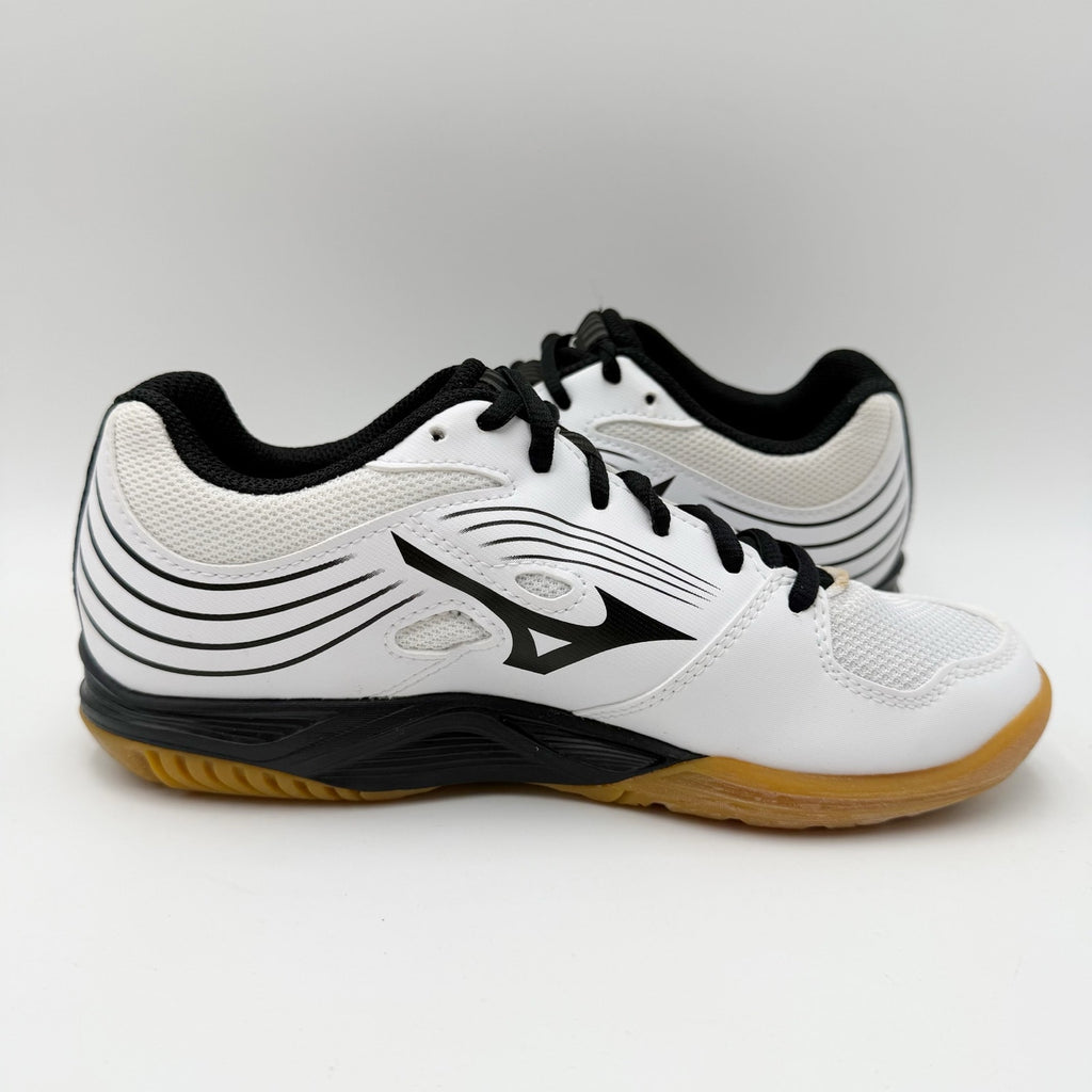 MIZUNO Womens Cyclone Speed 3 Volleyball Shoe Size 8 White Black Lace Up NWOB