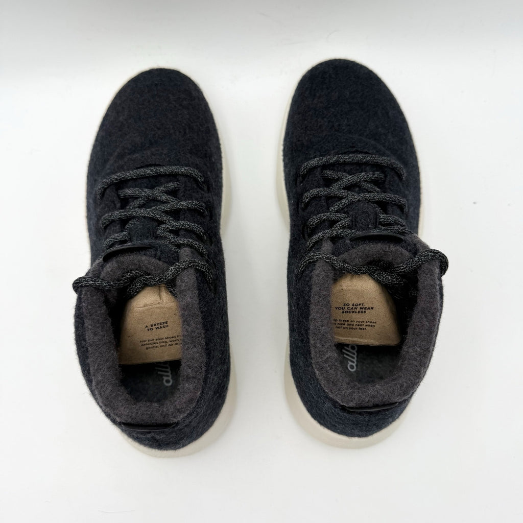 Allbirds Womens Wool Runner-up Mizzles Sneaker High Top US 8 Tuke Jo Black NIB