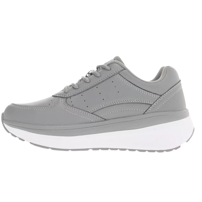 Propet Womens Ultima Sneakers US 6.5 Extra Wide Grey White Leather NIB
