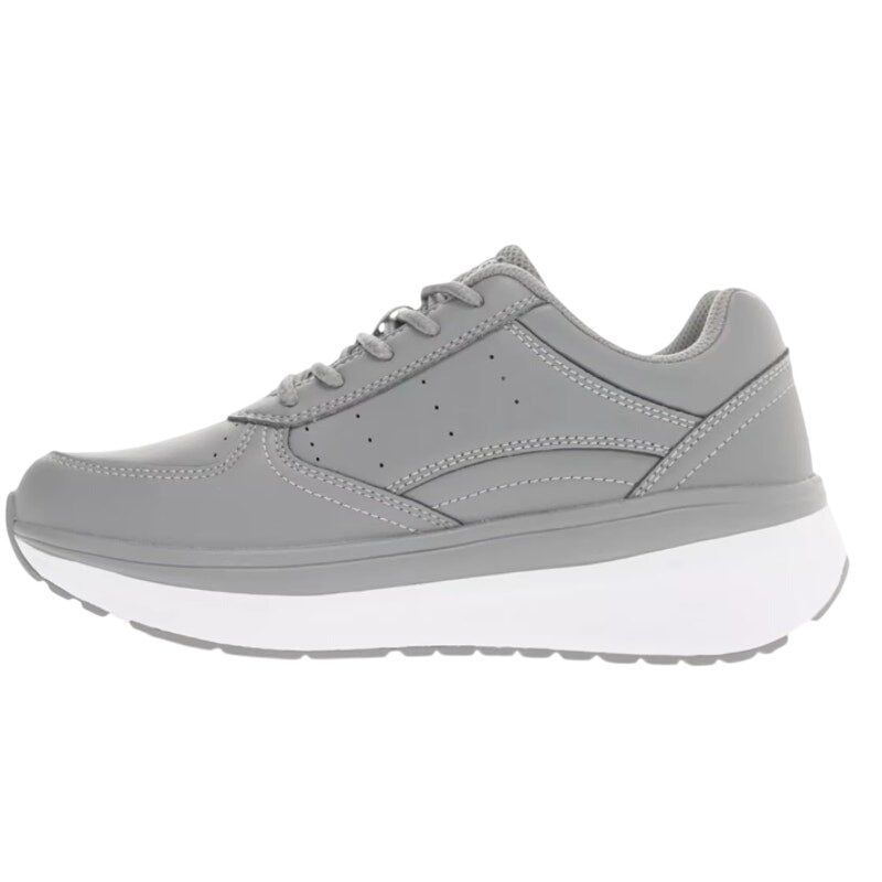 Propet Womens Ultima Sneakers US 6.5 Extra Wide Grey White Leather NIB