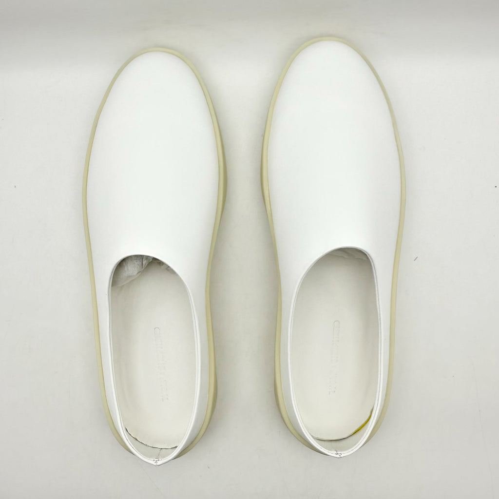 Wolf & Shepherd Cruise Mule Slip On Shoes Men's 6.5 Women's 8 White Leather NIB