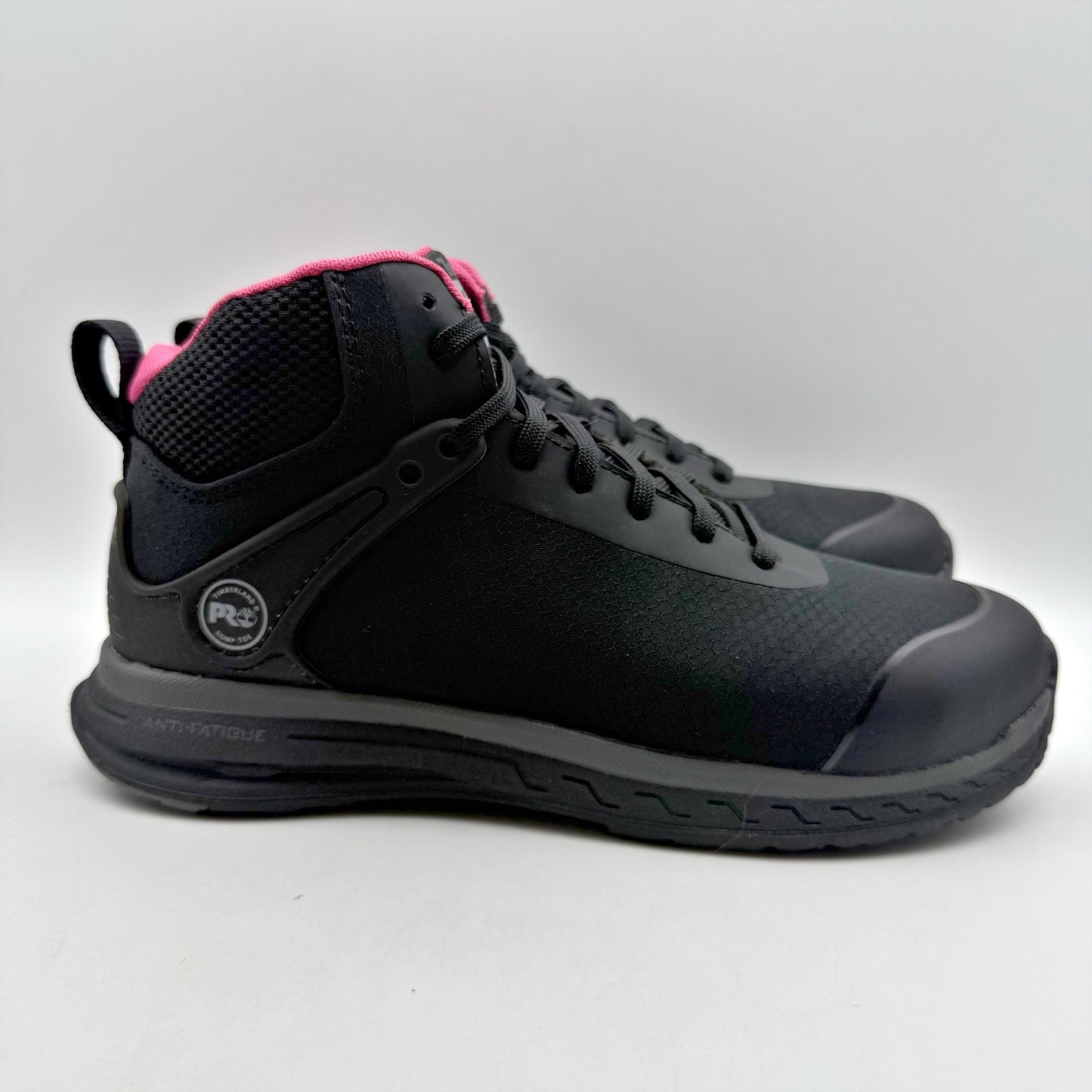 Timberland Pro Womens Drivetrain Composite Toe Mid Work Shoe US 7.5 Black SR NIB