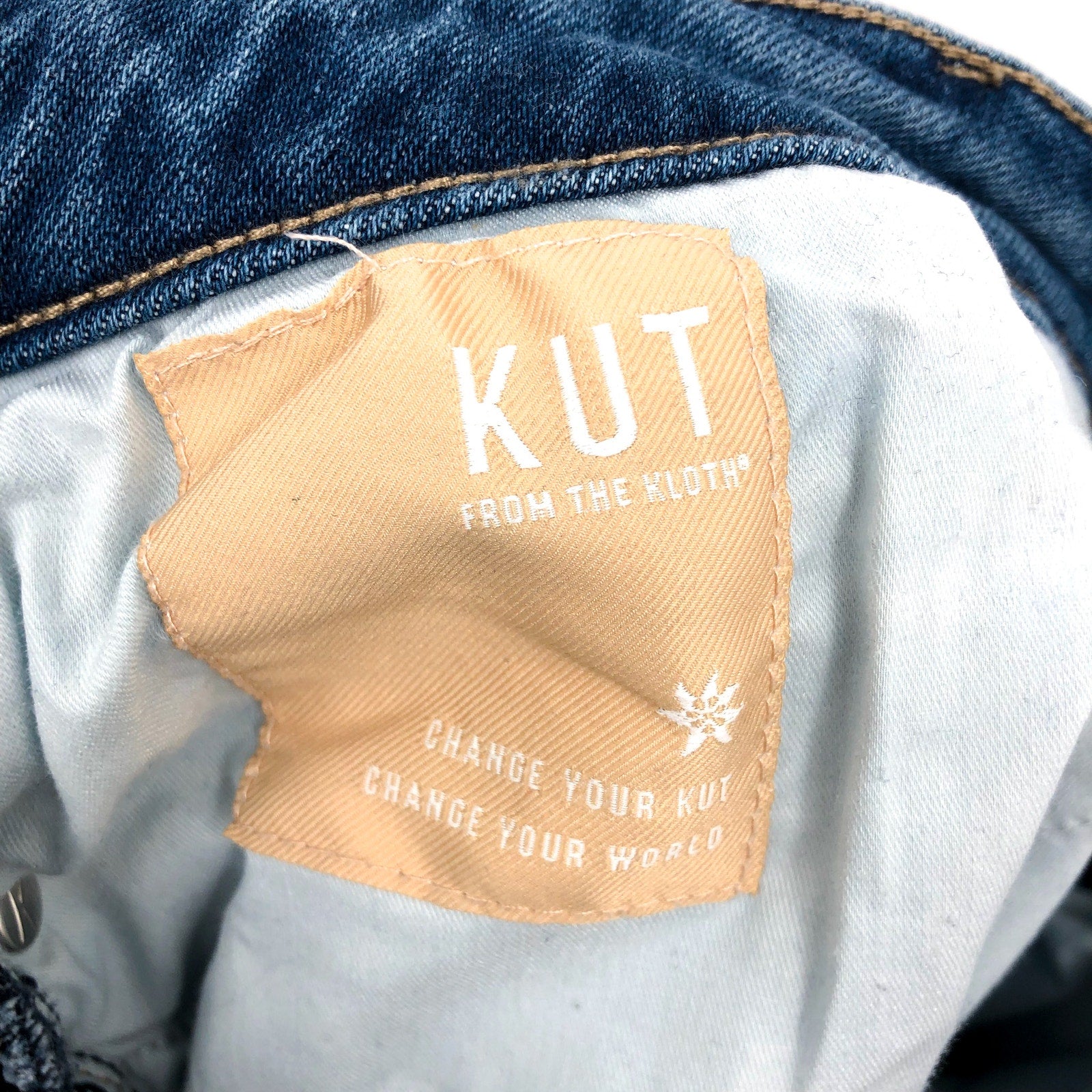 KUT FROM THE KLOTH Kelsey Ankle Flare Jeans Size 18 Perceptual Blue Fab Ab NWOT