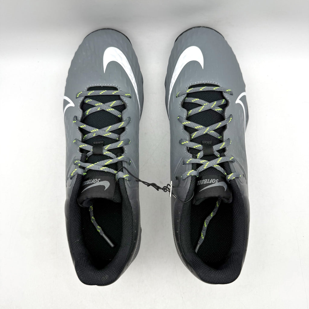 Nike Womens Hyperdiamond 4 Keystone Softball Cleats US 11 Black Grey CZ5918 NWOB