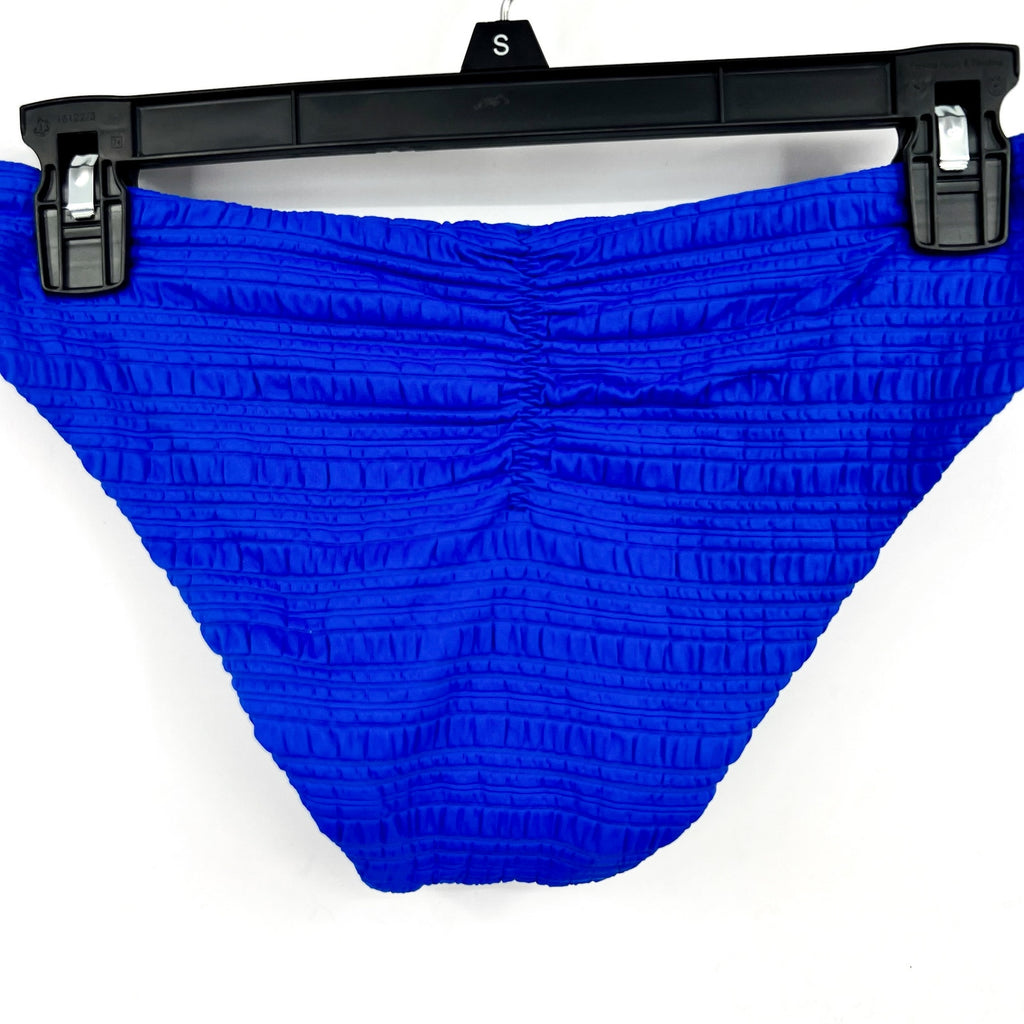 BECCA Women's Coast Adela Hipster Bikini Bottom Small Blue UltraMarine NWT