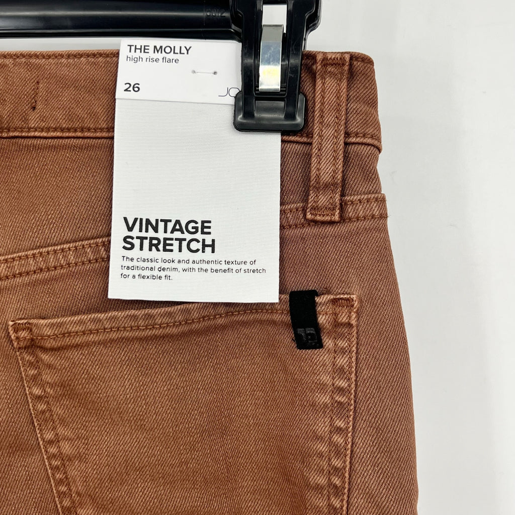 JOE'S JEANS The Molly High Rise Flare Jeans Size 26 US 2 Brown Walnut NWT
