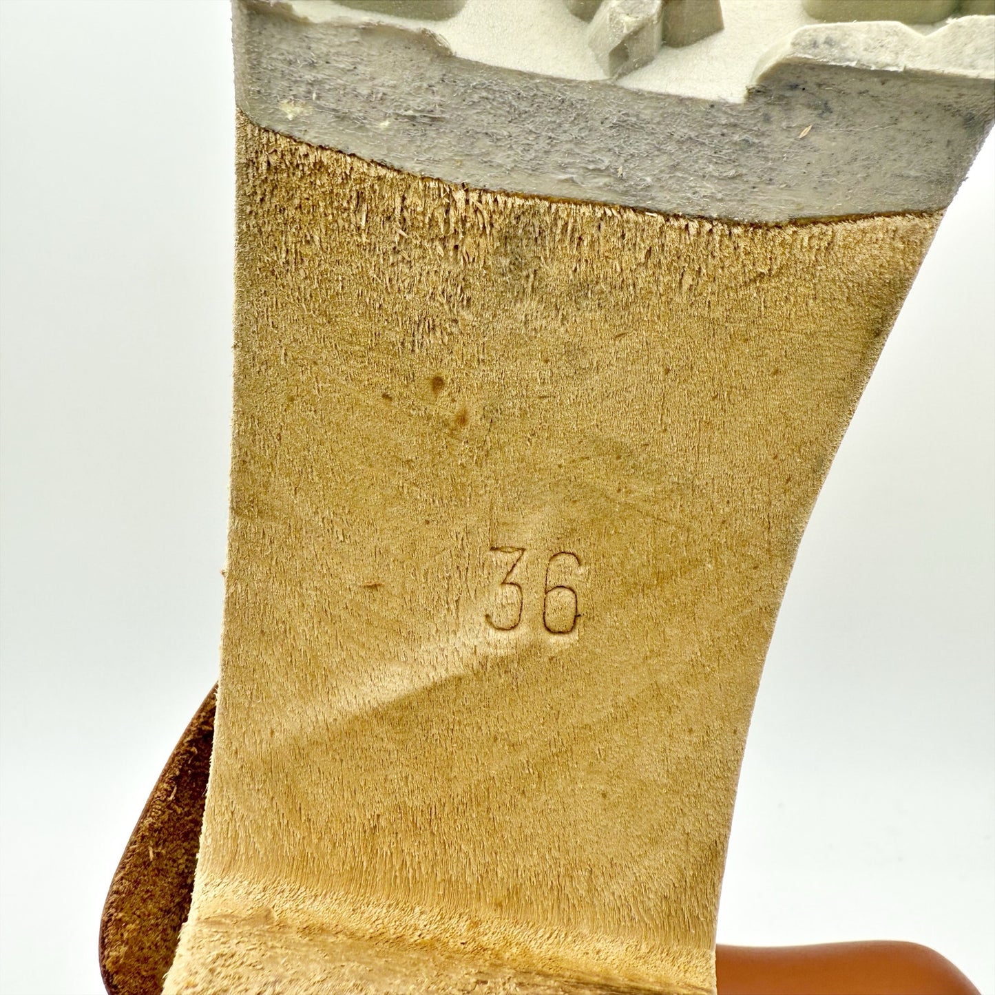 MIA Womens Abba Clogs EU 36 US 6 Luggage Brown Leather Wooden Heel NWOB