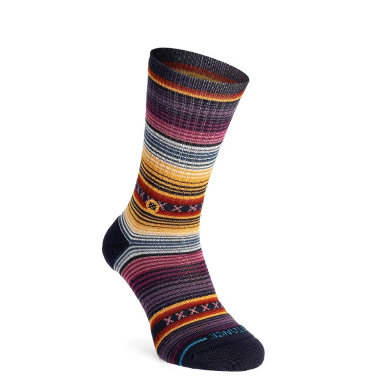 STANCE Men's Curren 3-Pack Hiking Crew Socks Large (9-13 ) Forest Striped NWT
