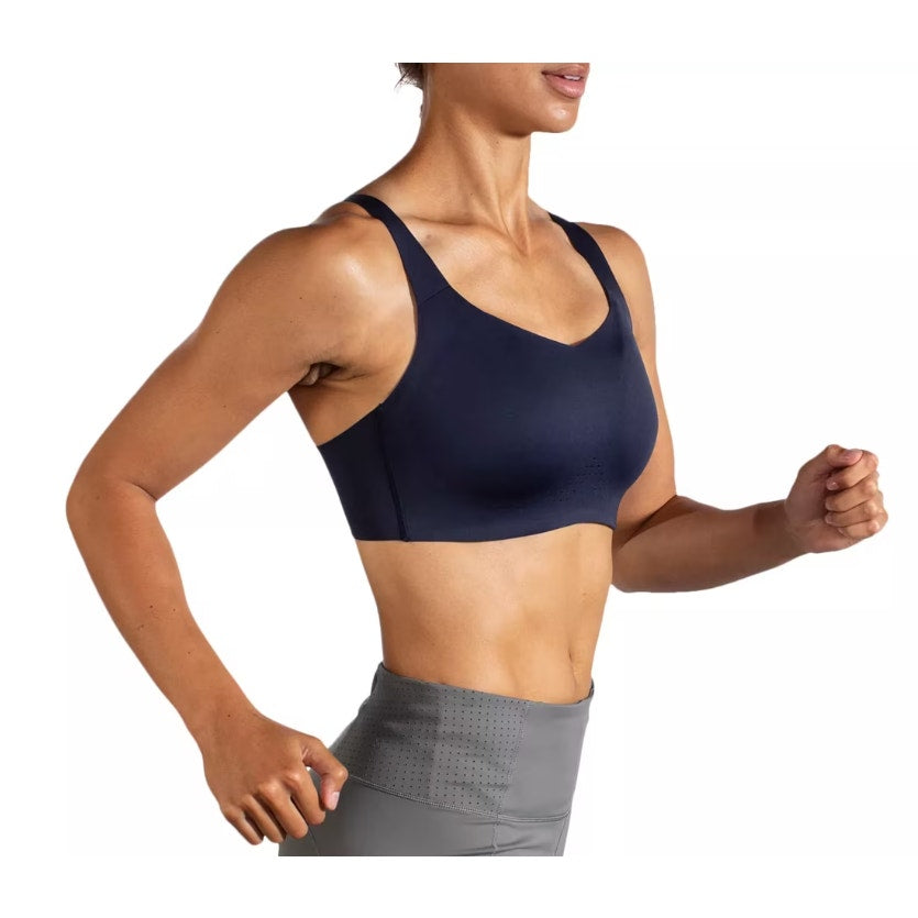 BROOKS Women's Dare Underwire Run Bra Size 38 E DD Navy Blue High Support NWT