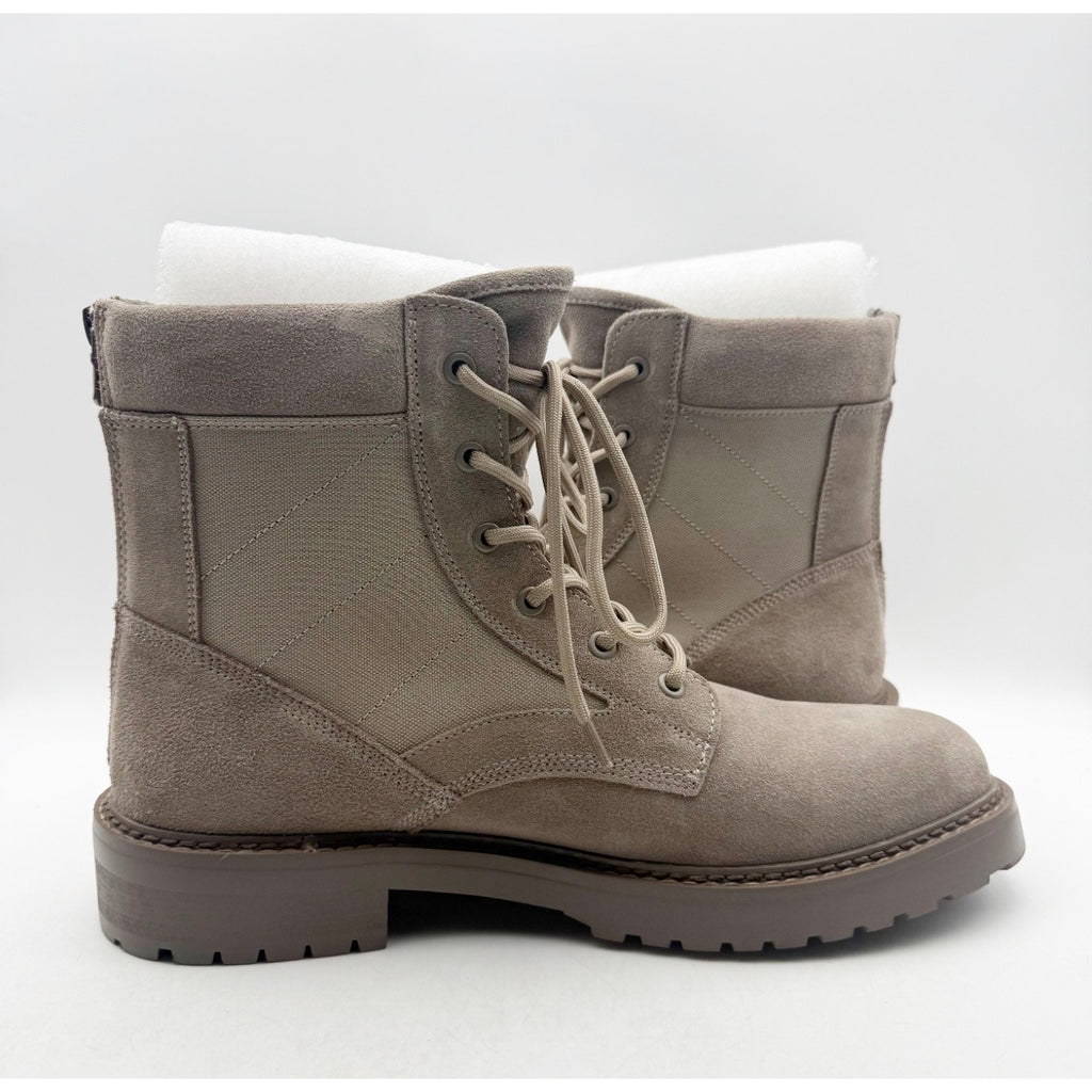 Saint Morta Mens Legion Combat Boots Size 10 EU 44 Taupe Grey Suede NIB
