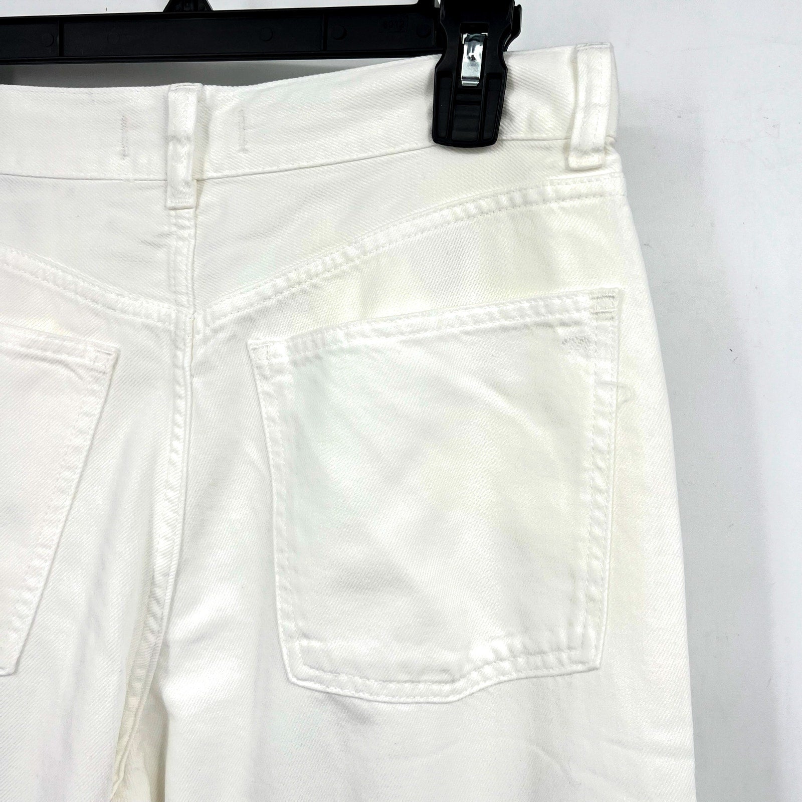 MADEWELL Womens Superwide-Leg Jeans Size 28 US 6 Tile White Rigid NU007 NWT
