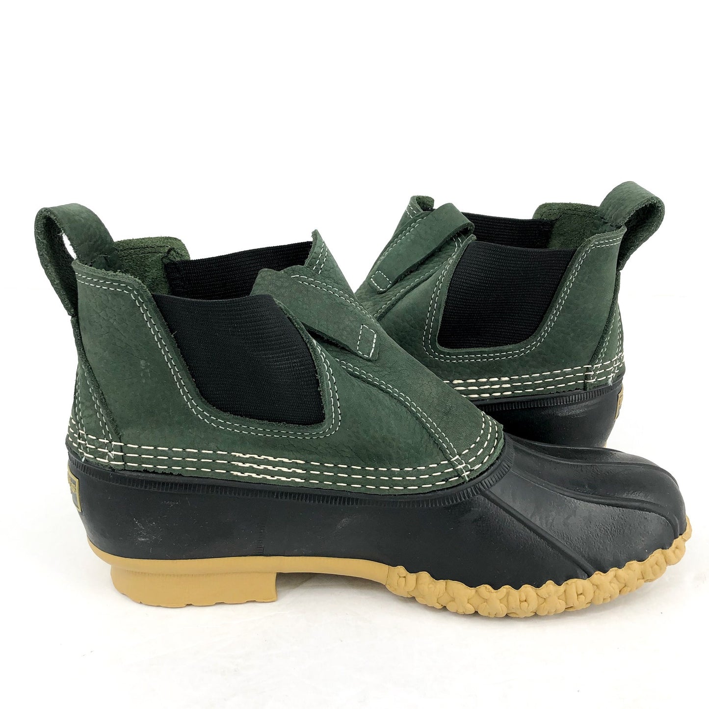 L.L. BEAN Womens Bean 6.5" Chelsea Boots US 9 M Sage Gum Leather NWOB