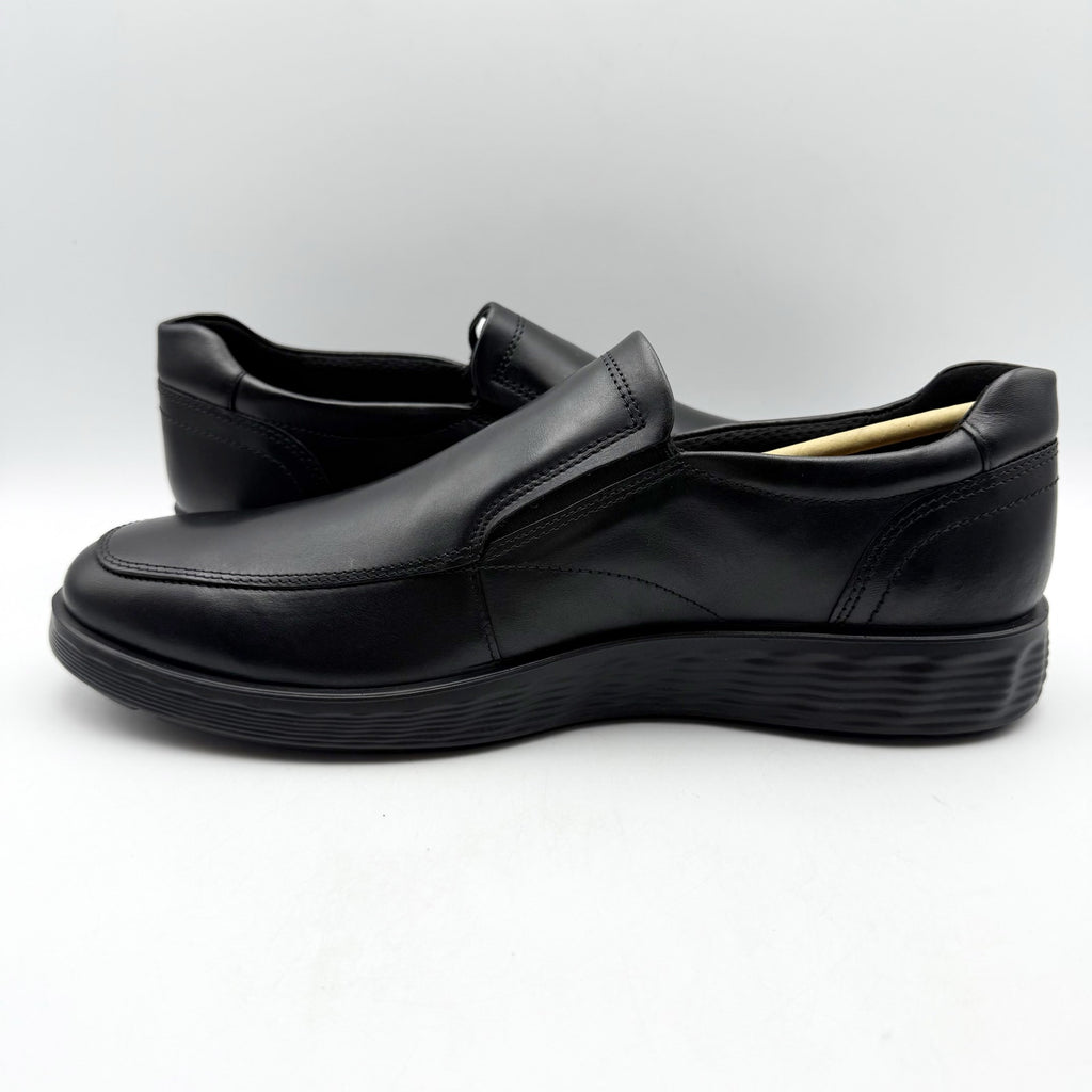Ecco Mens S Lite Hybrid Apron Toe Oxford Shoes EU 41 US 7-7.5 Black Leather NWOB