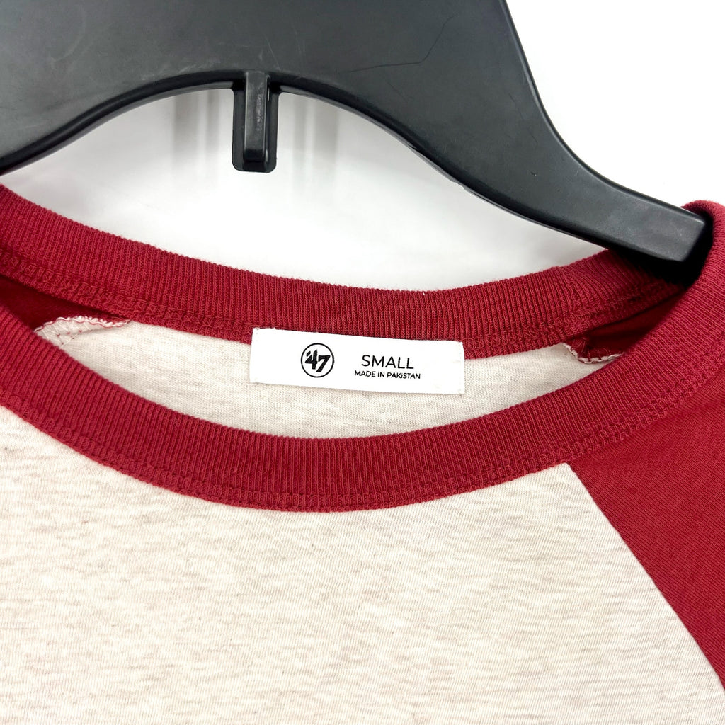 47 BRAND Womens University of Alabama Long Sleeve Shirt Small Red Grey NWT