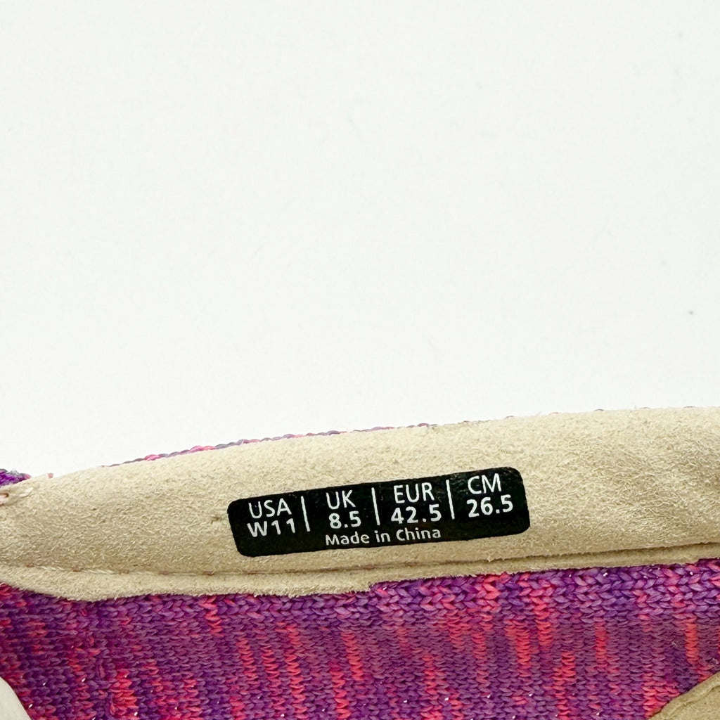 Spenco Womens Coastal Slip-on Sneakers Size 11 B Blush Purple Pink Knit NIB