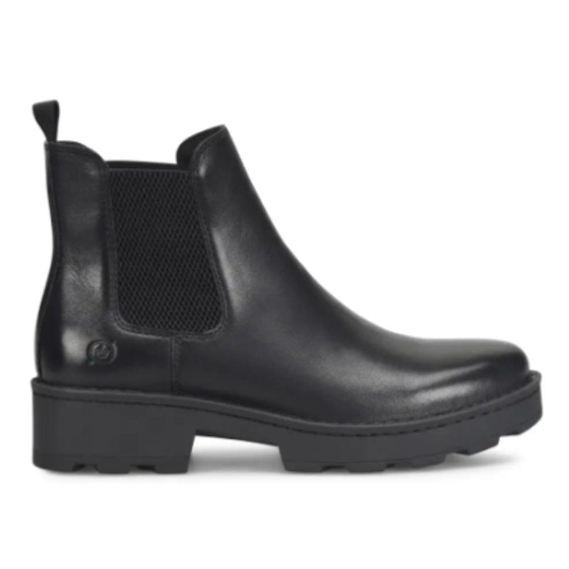 BORN Womens Verona Chelsea Ankle Boots Size 6.5 M EU 37 Black Leather NIB