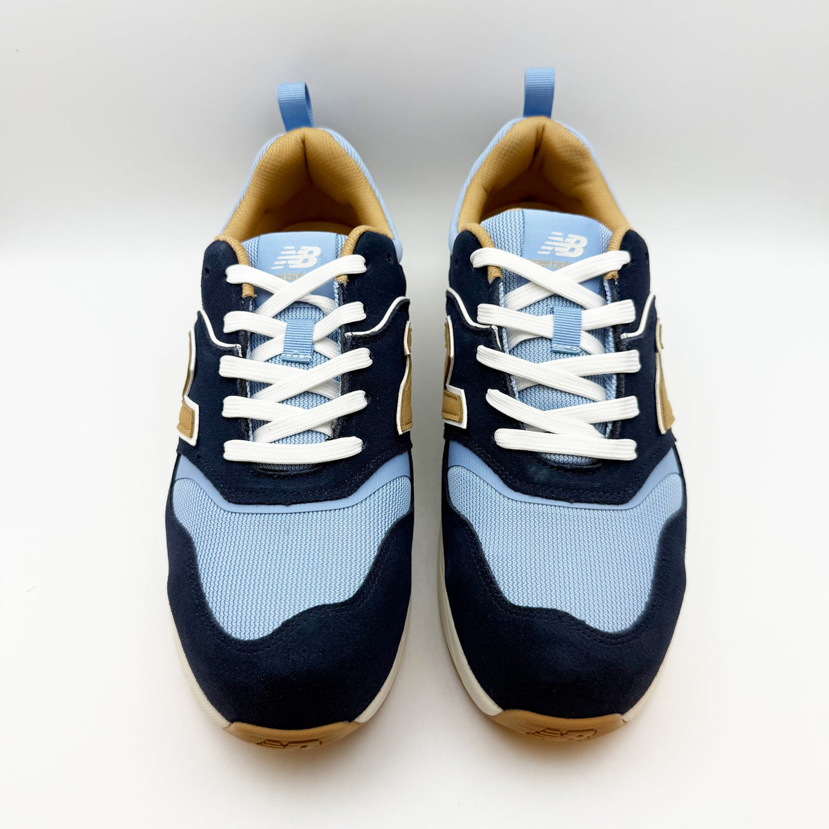 New Balance Mens Work Safety Elite Lite Shoe US 7.5 Light Blue Navy Comp Toe NIB