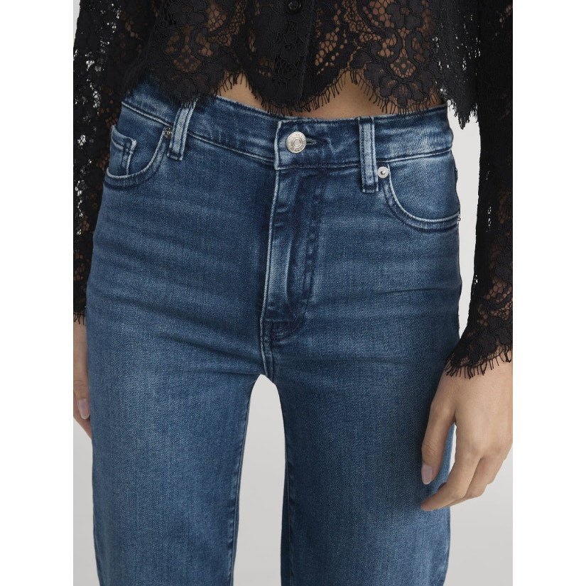 FRAME Women's Le High Straight Jeans Size 25 US 0 Blue Wash Westwood Grind NWOT