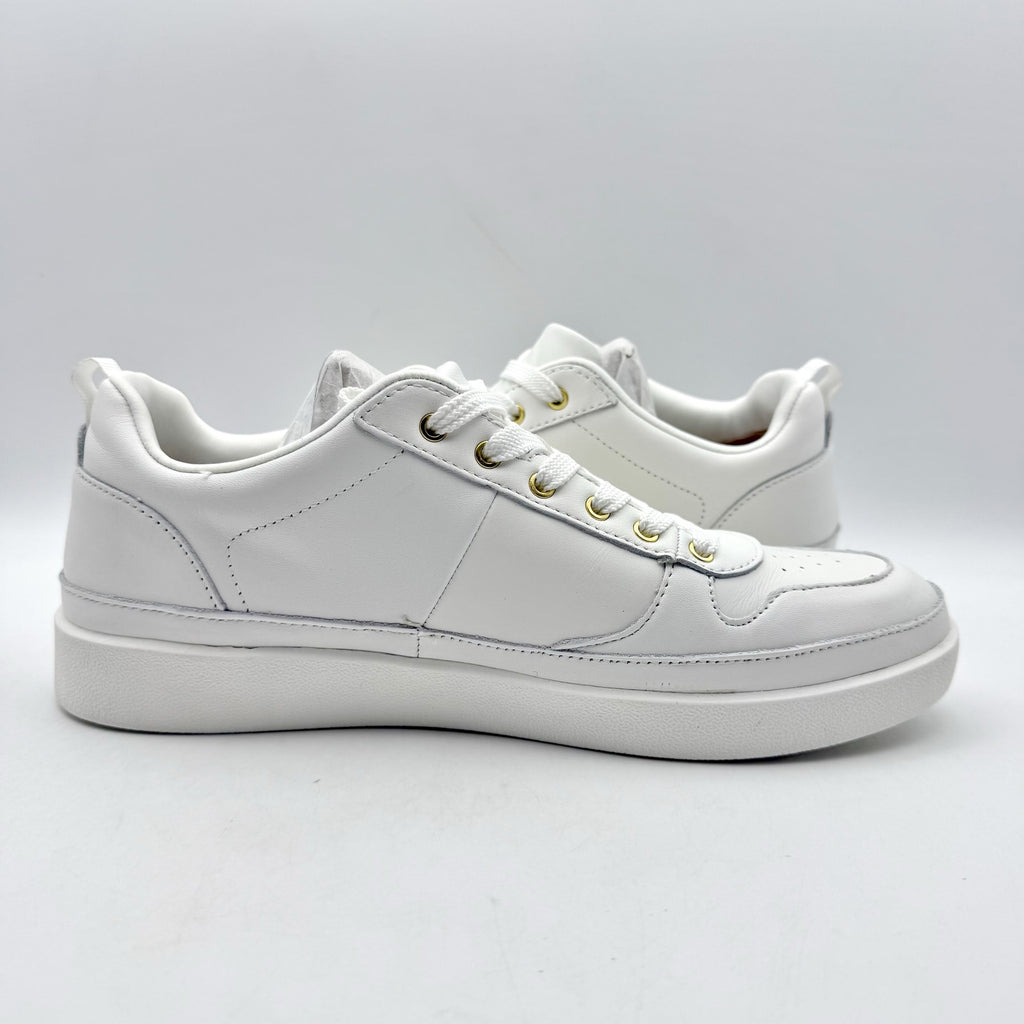 Vionic Womens Elise Casual Sneakers US 8 Wide EU 38.5 White Leather NIB