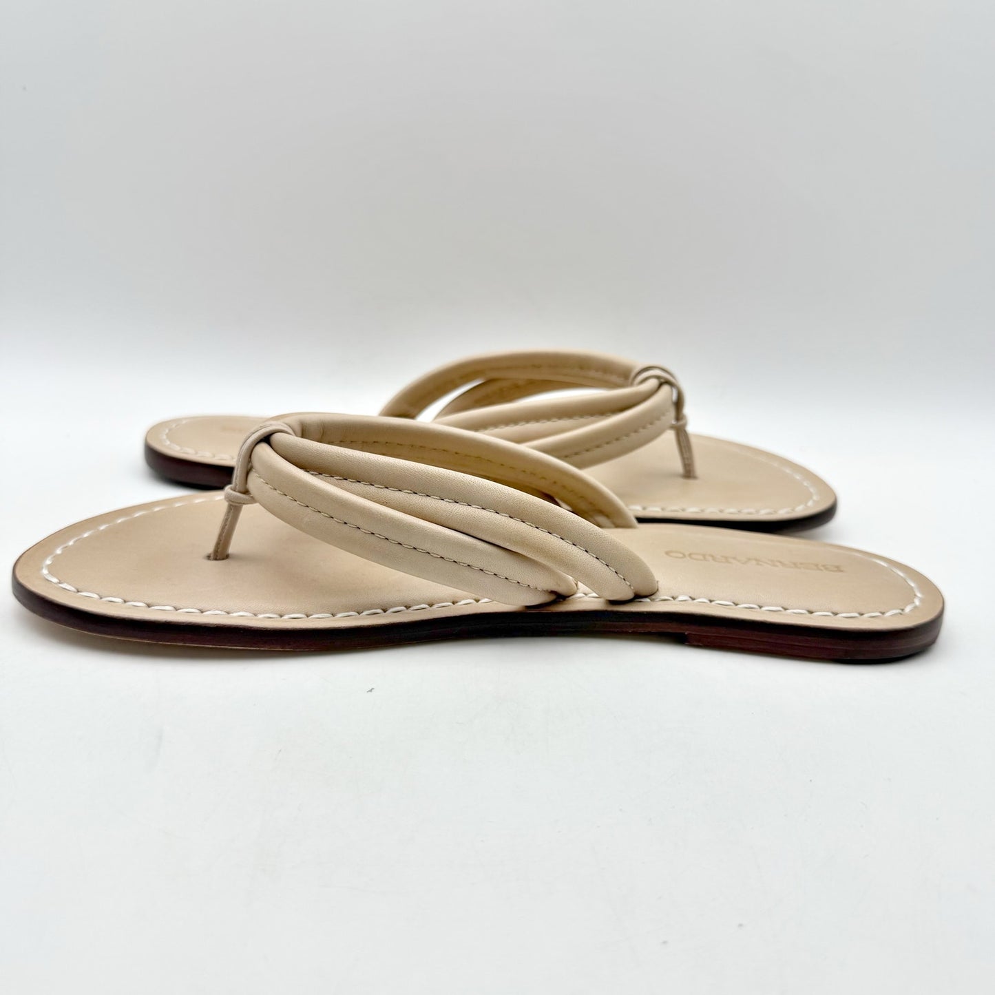 Bernardo Womens Miami Sandals US 8.5 M EU 39 Beige Tan Leather NIB