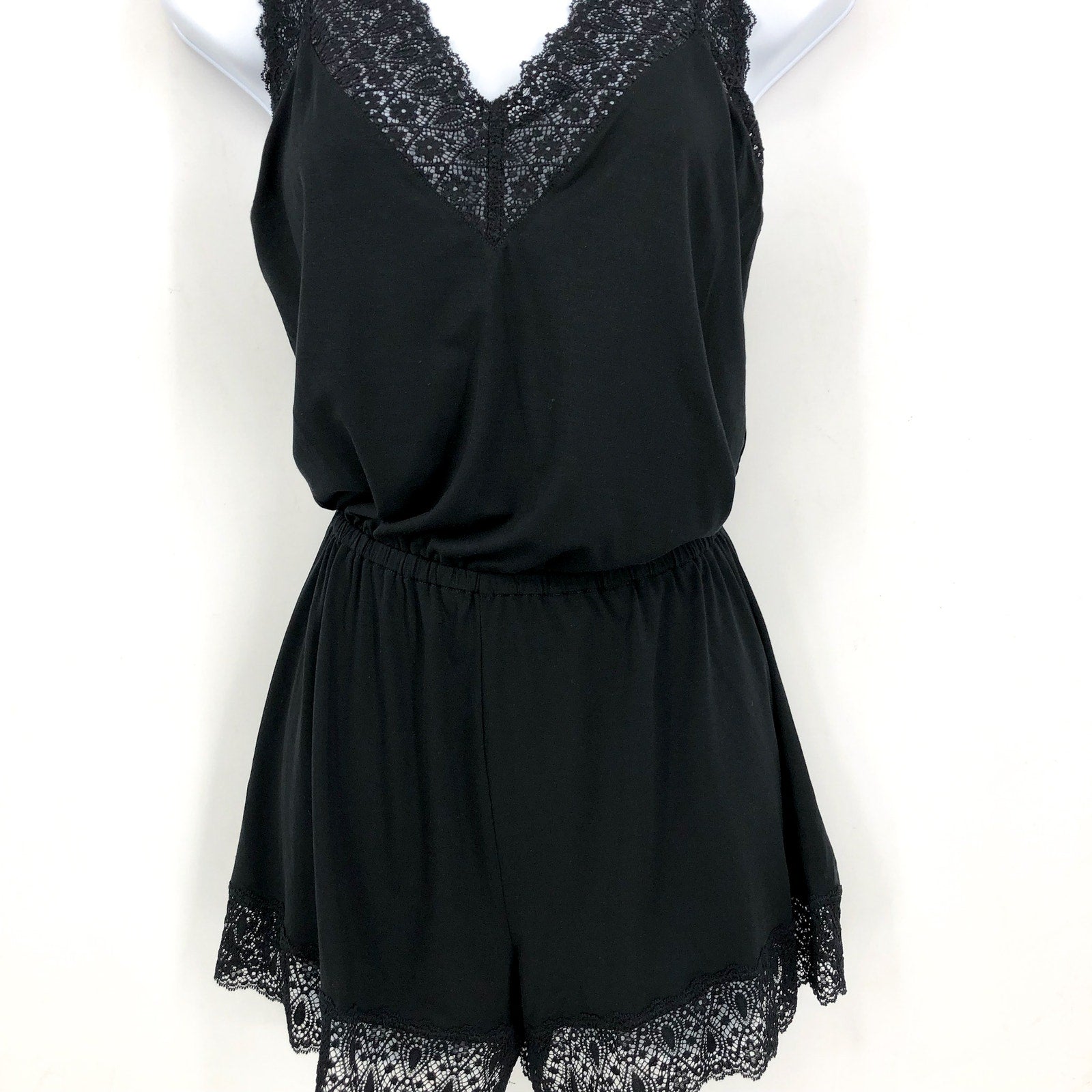 COSABELLA Women's Giulia Modal Sleep Romper Small Black Sleeveless NWT