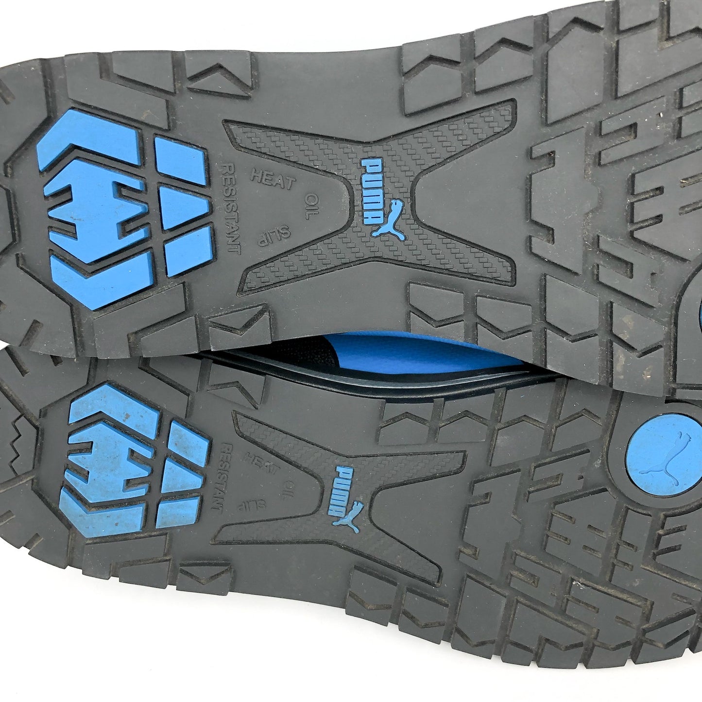 PUMA SAFETY Mens Levity Knit Low Work Shoes 10.5 Black Blue Comp Toe SR EH NIB