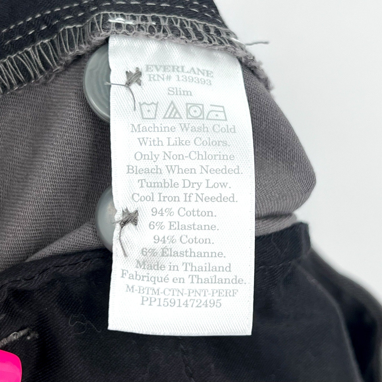 EVERLANE Men's The Performance Chino Pants 30x32 Slate Grey Uniform NWT