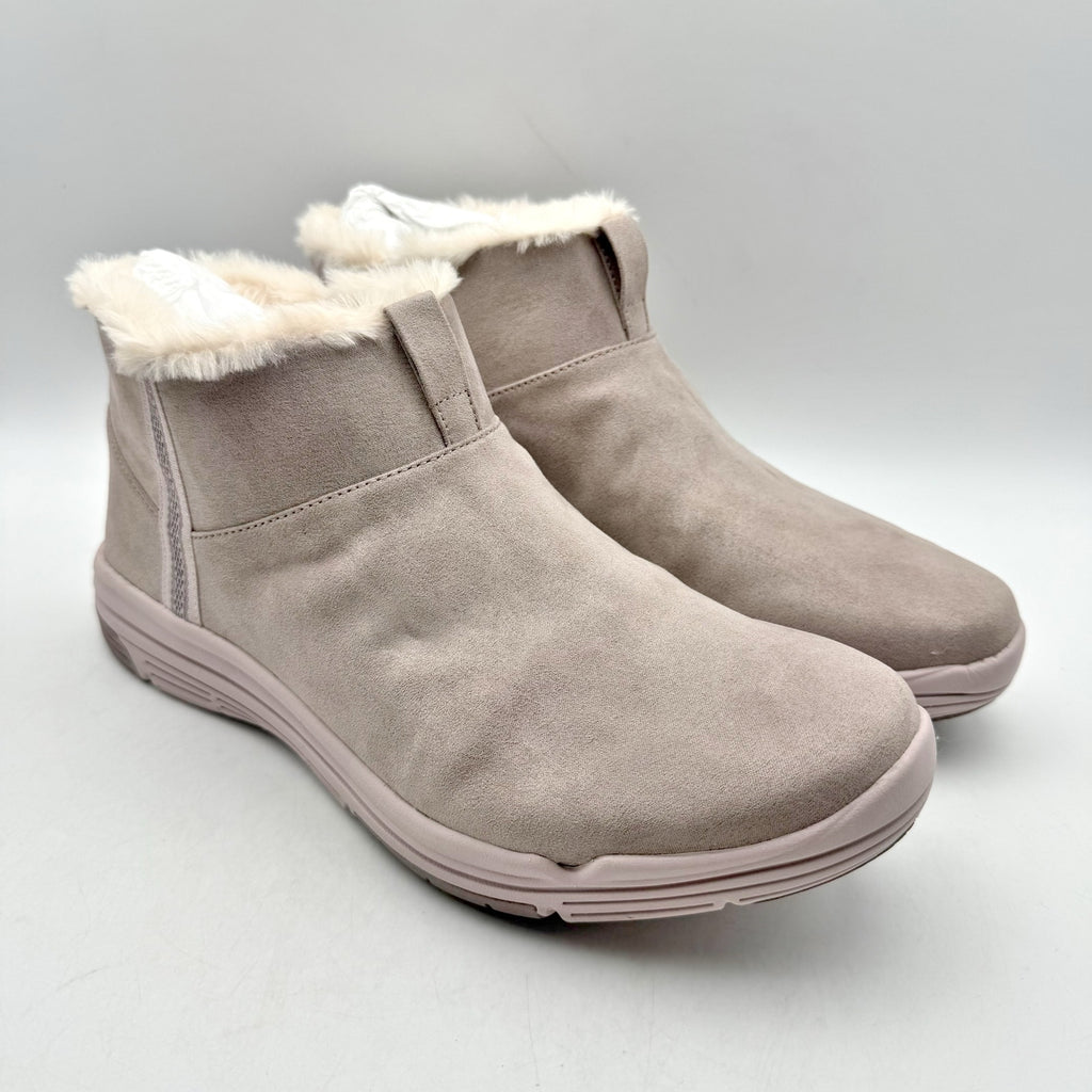 Ryka Womens Amber Ankle Boots Size 11 M EU 42 Pink Taupe Suede NIB