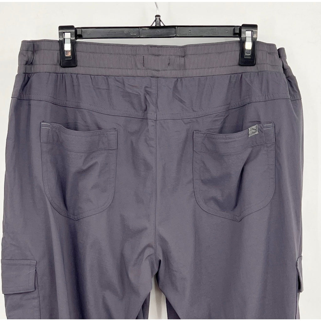 L.L BEAN Women's Vista Camp Pants Large Grey Granite Crop Mid Rise NWT