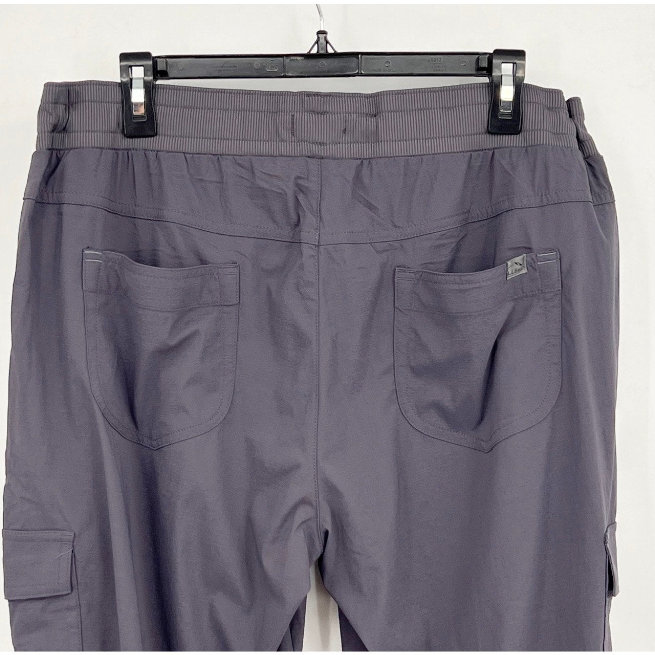 L.L BEAN Women's Vista Camp Pants Large Grey Granite Crop Mid Rise NWT