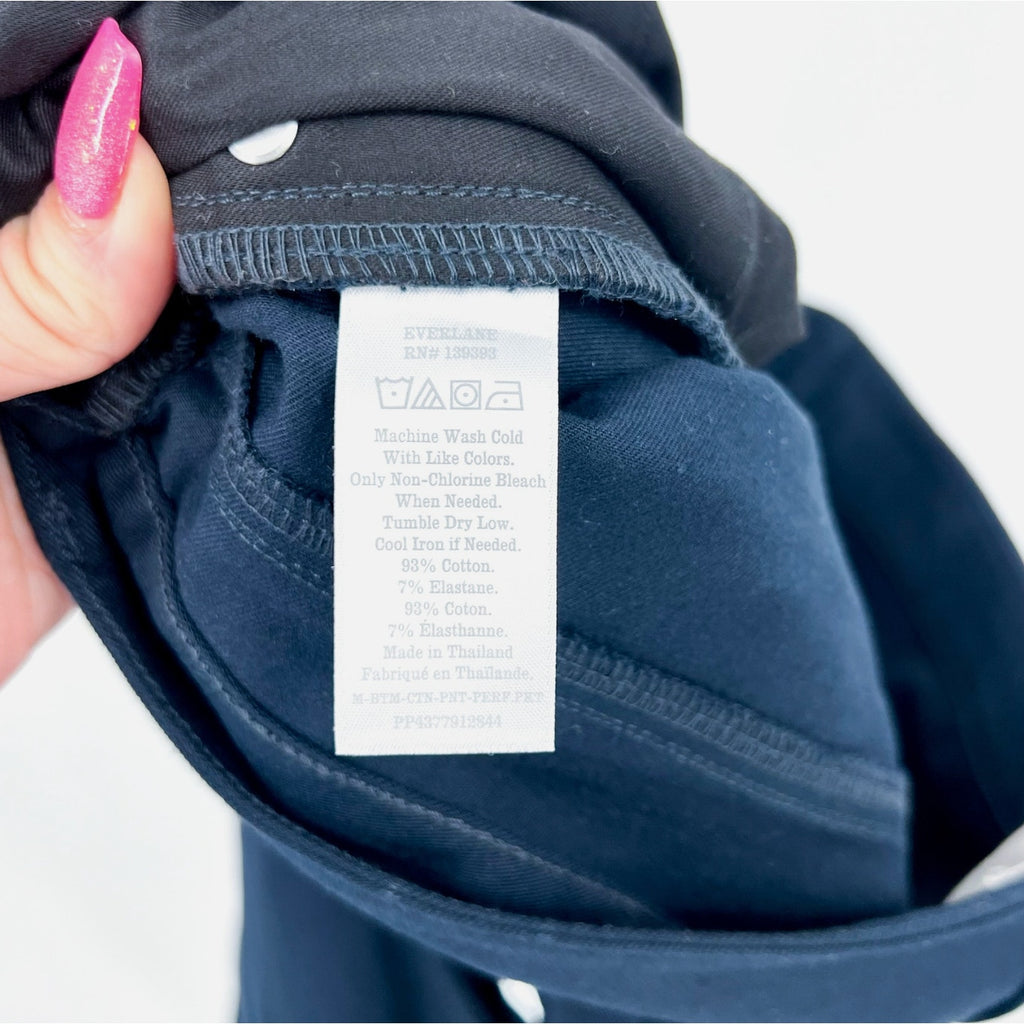 EVERLANE Men's The Performance 5-Pocket Pants 33x32 Navy Blue Stretch Chinos NWT