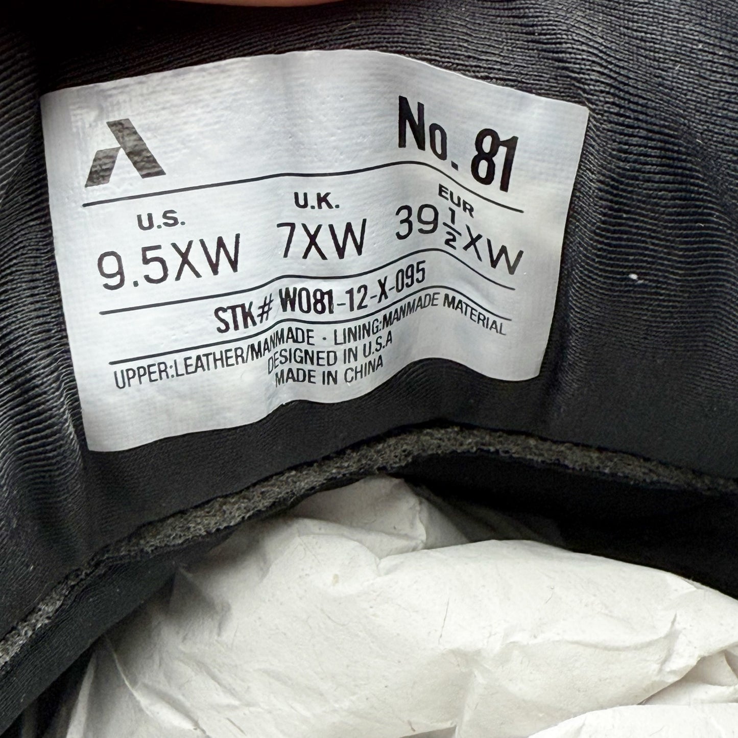 Anodyne Womens No. 81 Casual Double Depth Shoes US 9.5 XW Black Comfort NIB