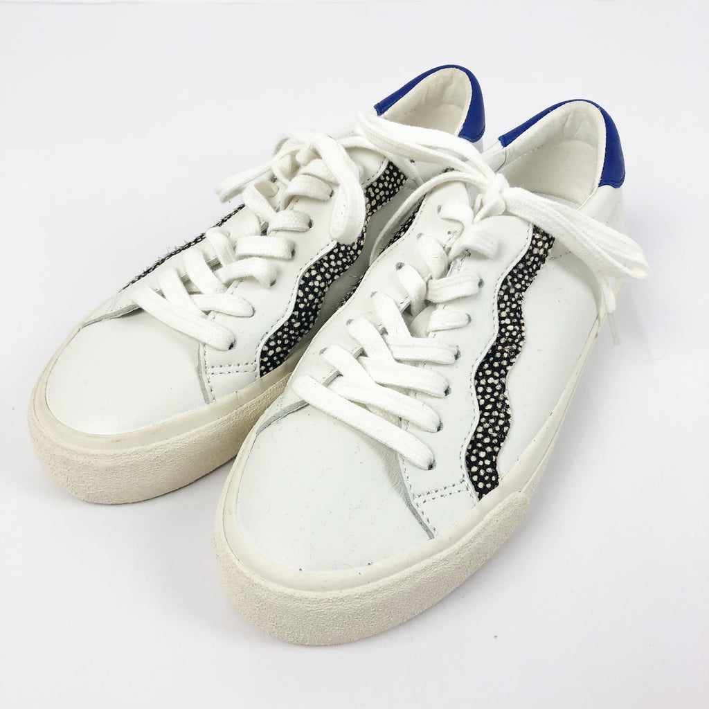 MADEWELL Womens Sidewalk Low-Top Sneakers Size 6 White Leather Wave NWOB