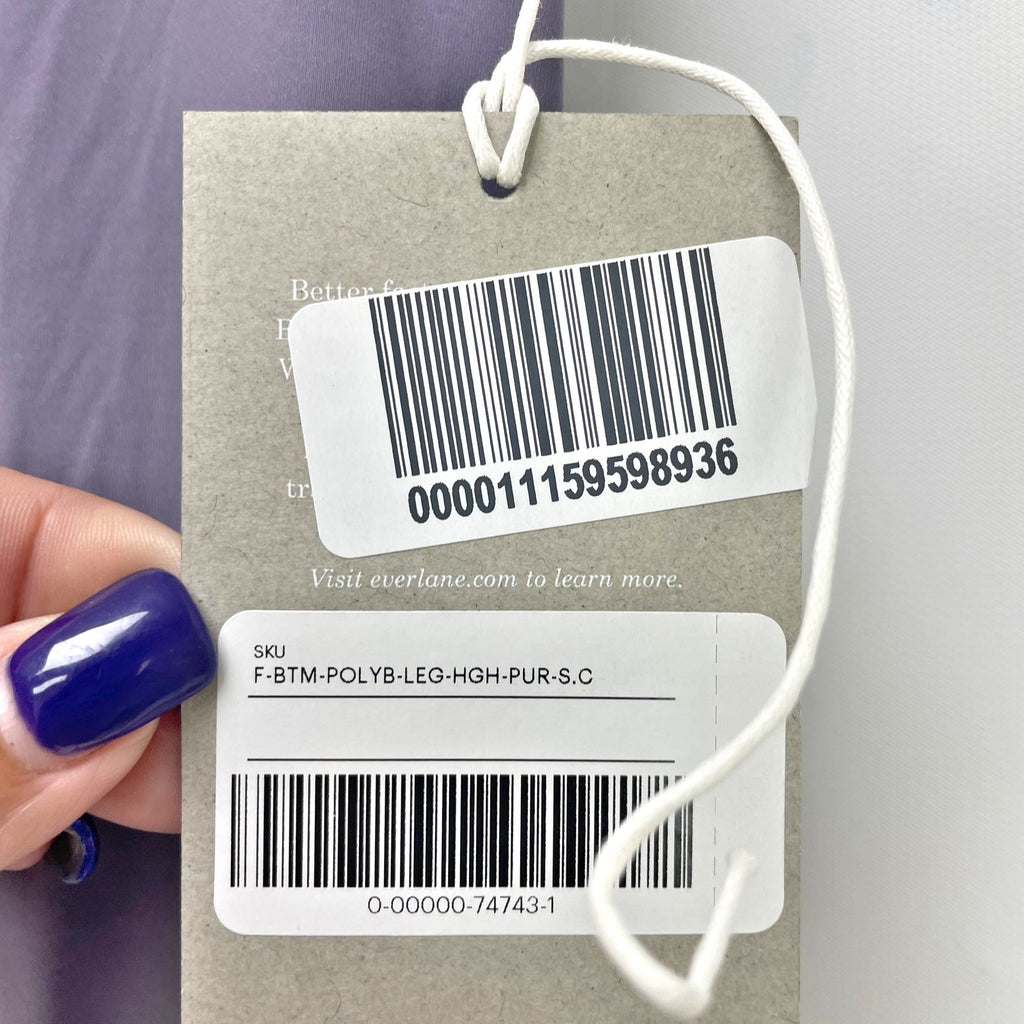 Everlane Womens The Perform Ankle Legging Small Plum Purple Athletic NWT
